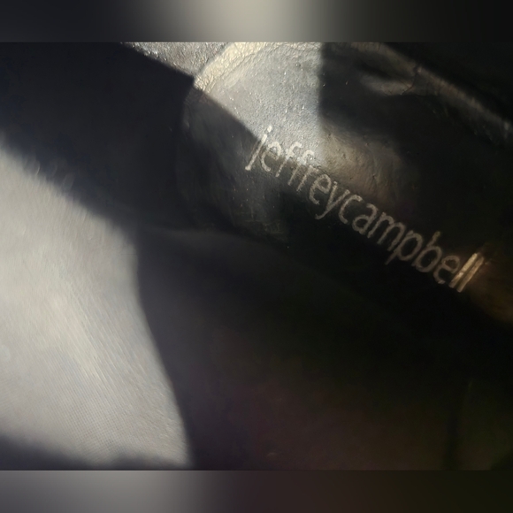 Black Patent Leather Jeffrey Campbell Mid-length Boots - Picture 3 of 6